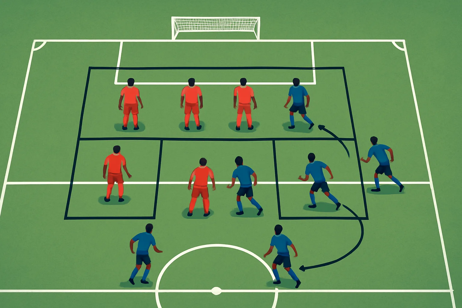 Zonal vs Man Marking: Set Pieces and Open Play